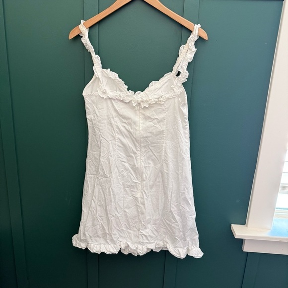 BETSEY JOHNSON X URBAN OUTFITTERS 90S White Ruffle Dress - Picture 7 of 9